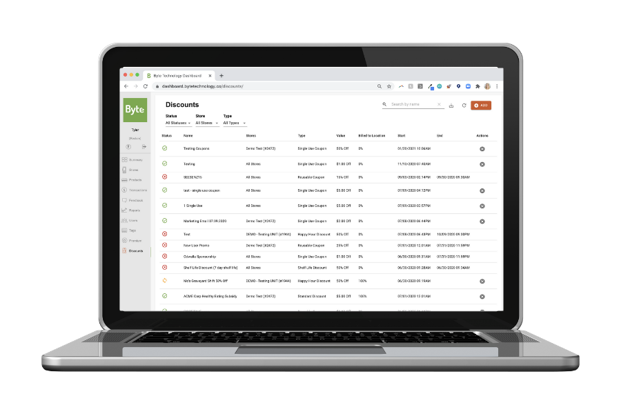 Advanced Discounting on the Byte Platform